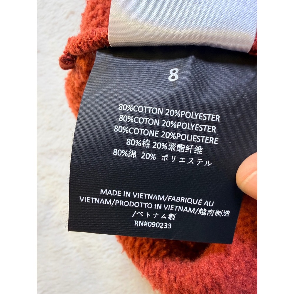 Fear of God Essentials Sweatpants Kids 8 Crimson Red University Logo Joggers - Picture 9 of 12